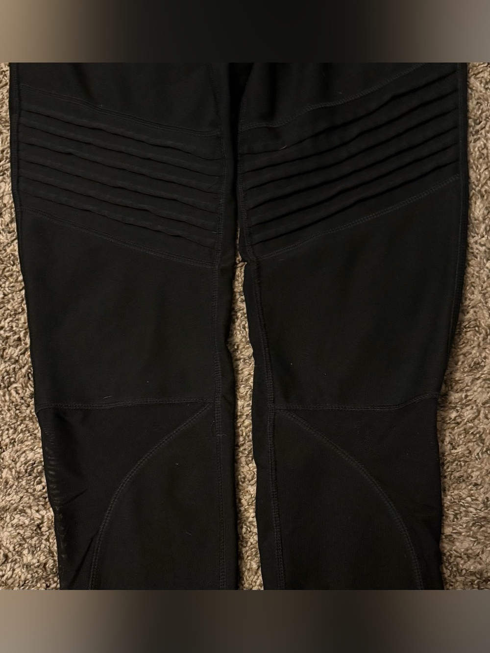 Avia Black Women's Performance Leggings with Designs - Picture 3 of 4